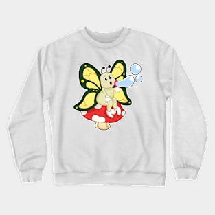 Butterfly with Soap bubbles Crewneck Sweatshirt